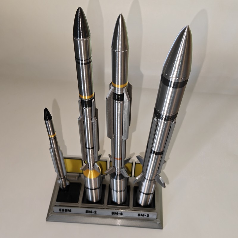 1:24 USN Full Set Standard Missile Military Model ESSM SM-2 SM-3 SM-6 3D Printed