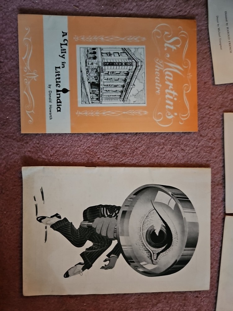 5 'St. Martin's' Theatre Programmes