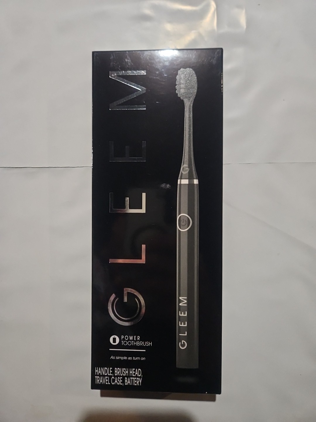 Gleem Power Toothbrush Handle/brush Head/travel Case/battery New Sealed In Box