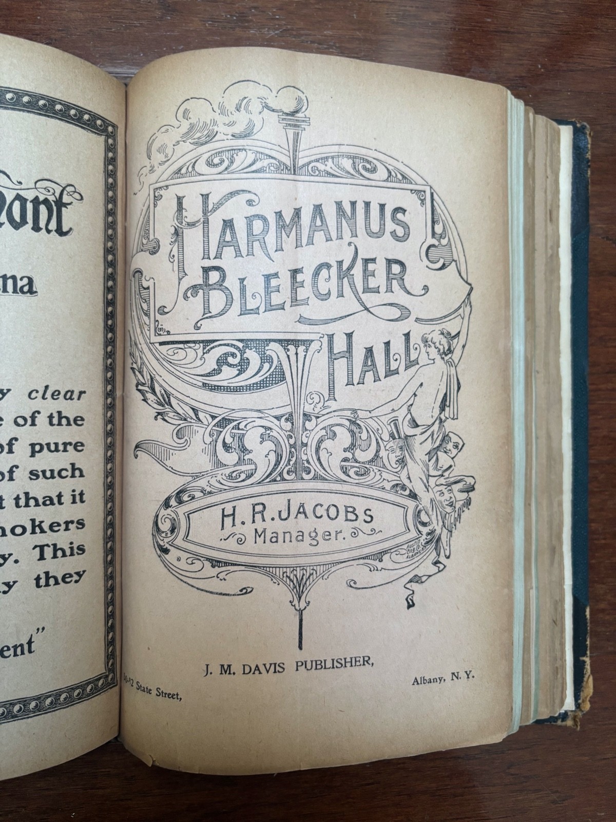 ANTIQUE THEATRE PROGRAMS 1901-1905 - 45 BOUND IN A BOOK MANY THEATRES BARRYMORE