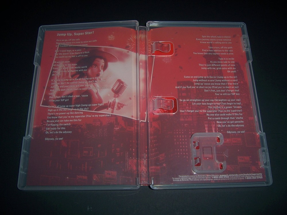 Authentic Replacement Case ONLY for SUPER MARIO ODYSSEY - Nintendo Switch Box