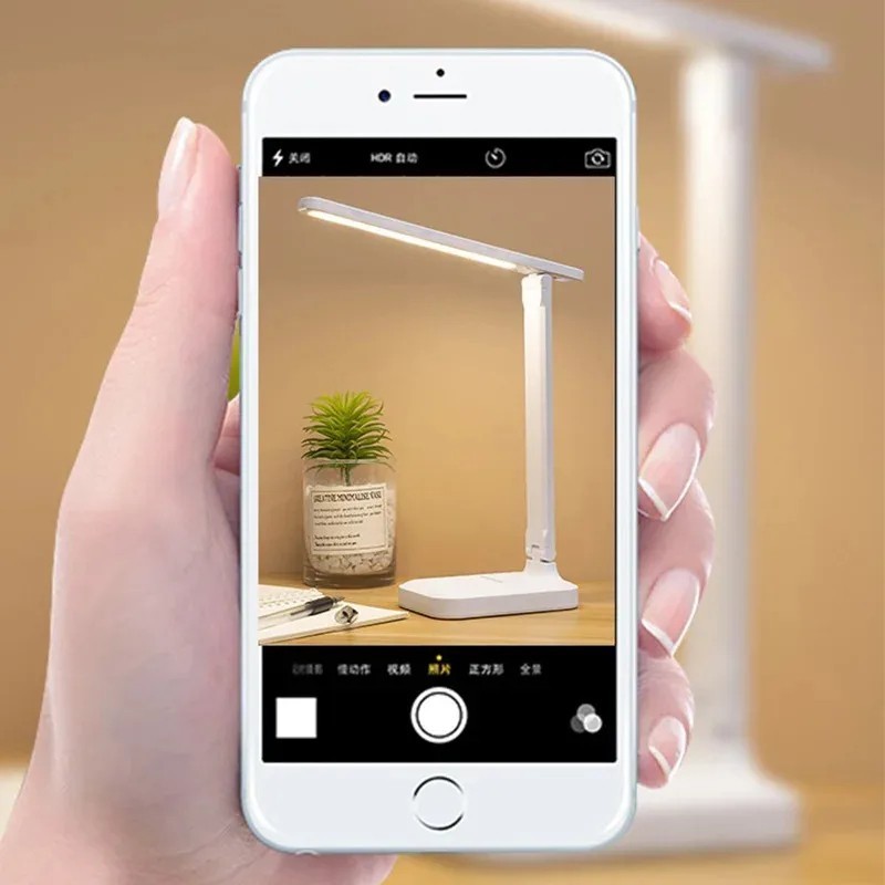 LED Desk Lamp Touch Sensor Reading Foldable Table Lamp Eye Caring Reading Light
