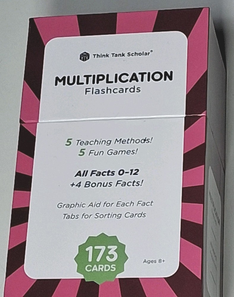 Think Tank Scholar 173 Multiplication Flash Set Games & Teaching Methods