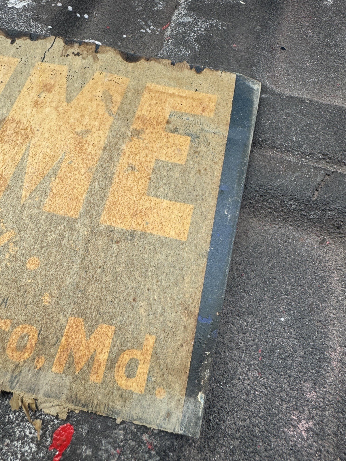 Barrick’s Lime Sign Woodsboro Maryland Coal Gas Oil