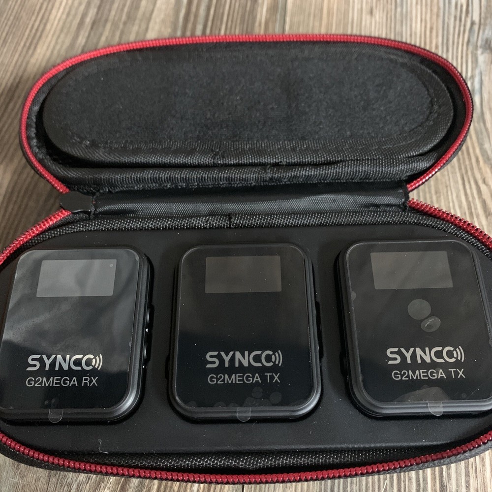 SYNCO G2A2MEGA Wireless Microphone 8GB Storage For Camera Video Recording