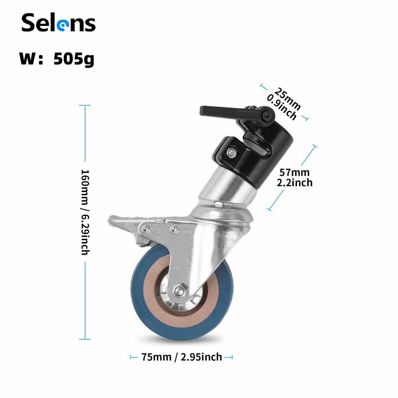 11ft Heavy Duty C Stand Light Tripod Gobo Booms Arm Grip Head Studio With Wheels