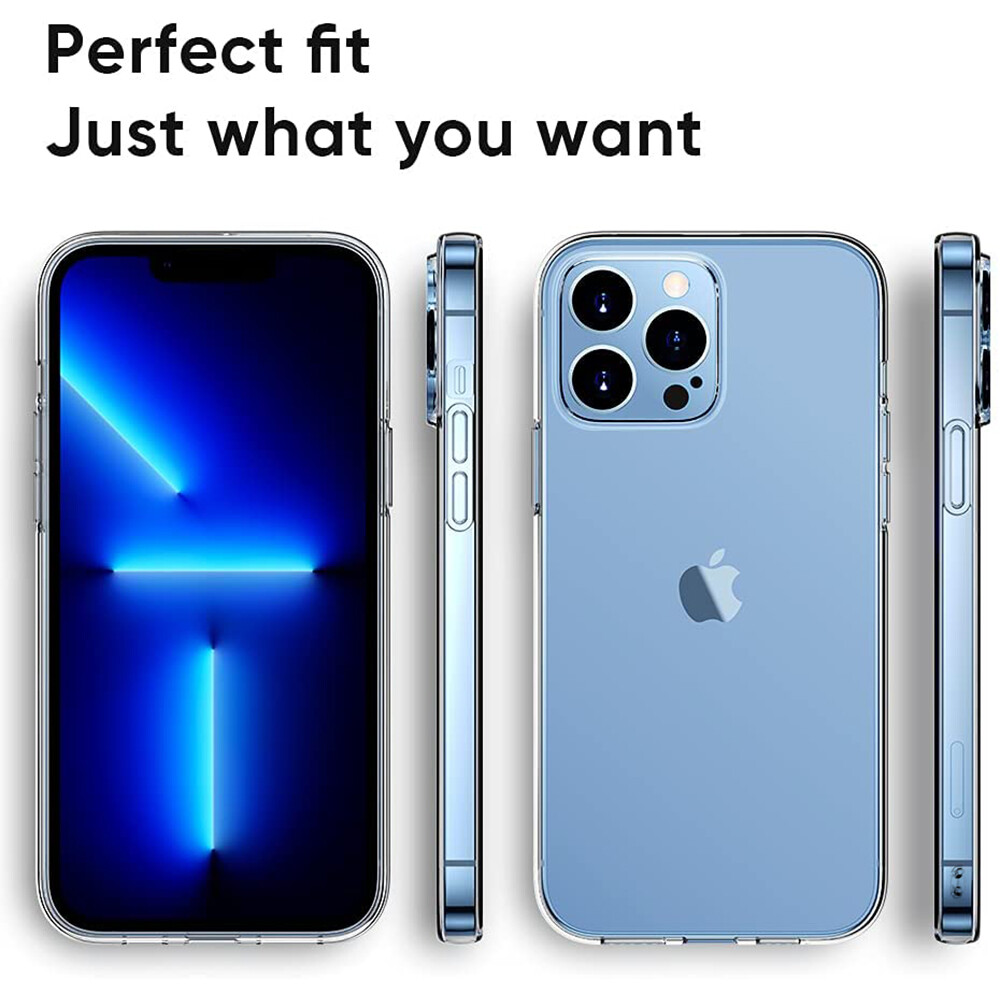 Case For iPhone 13 11 12 14 Pro Max Clear Silicone Soft Slim Shockproof Cover