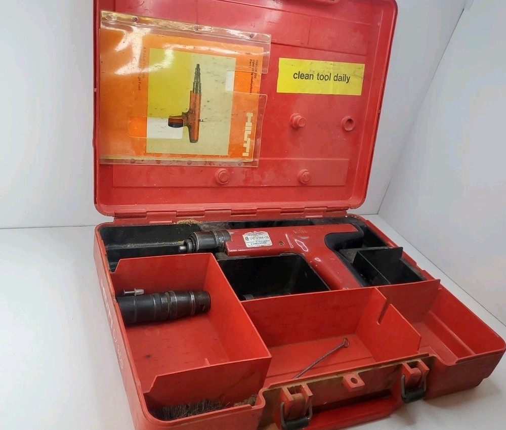HILTI DX350 Powder Actuated Tool with Case + Documentation *READ DESCRIPTION*