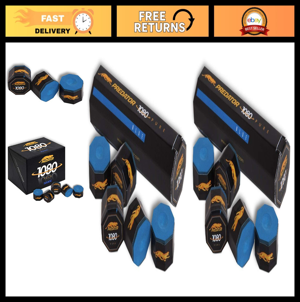 High-Performance Cue Chalk Set - 2 Pack for Billiards & Pool Players