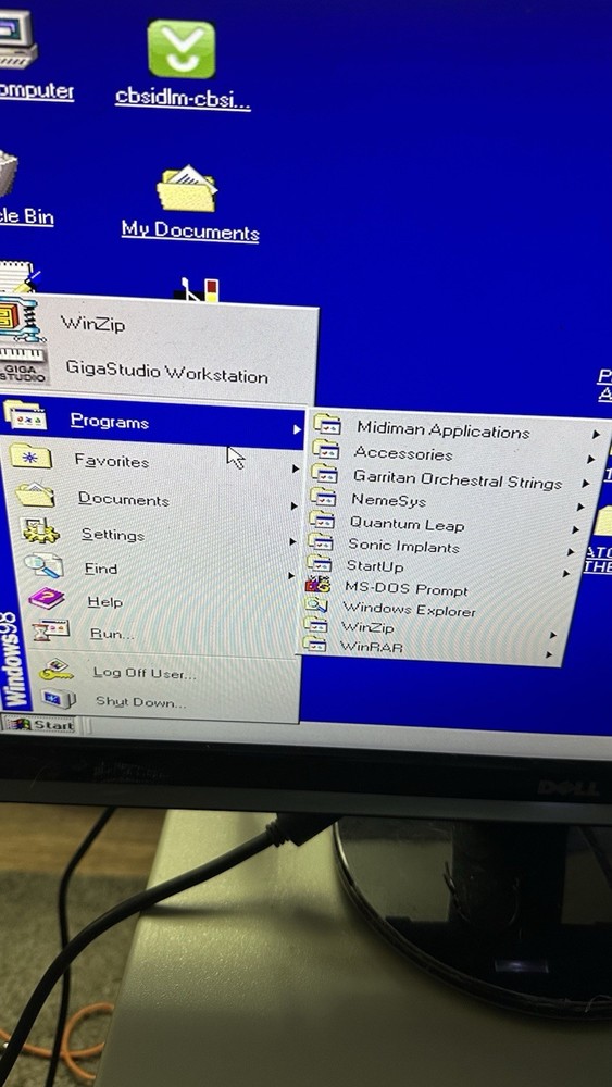 Vintage Windows 98 Studio Computer Custom Built Fully Functional With OEM Win98