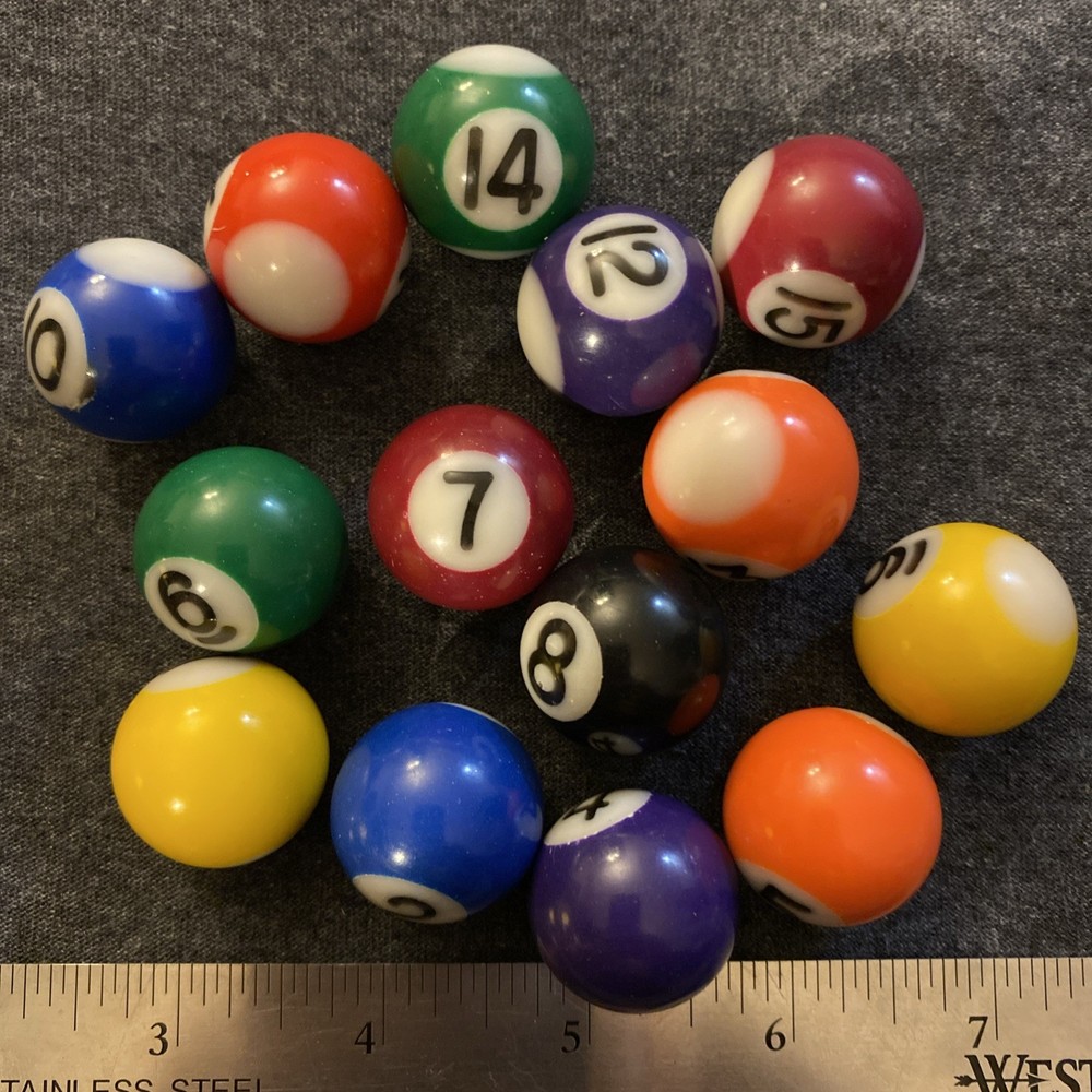 Mini Pool Balls Replacement Toys Pool Table Billiards