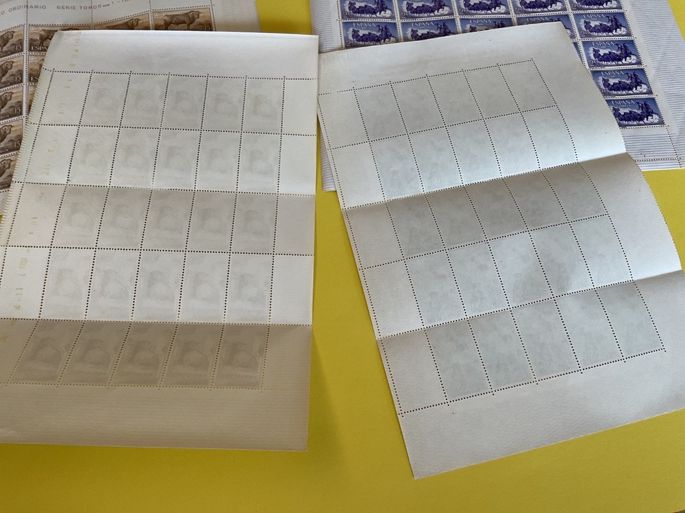 Spain Bull 4 mint never hinged stamps sheets folded B329