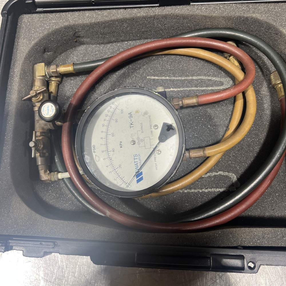 Watts TK-9A Backflow Preventer Test Kit Used Surplus