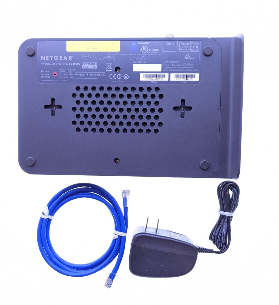 NETGEAR CG3000D Euro-docsis 3.0 Wireless Cable Modem Gateway
