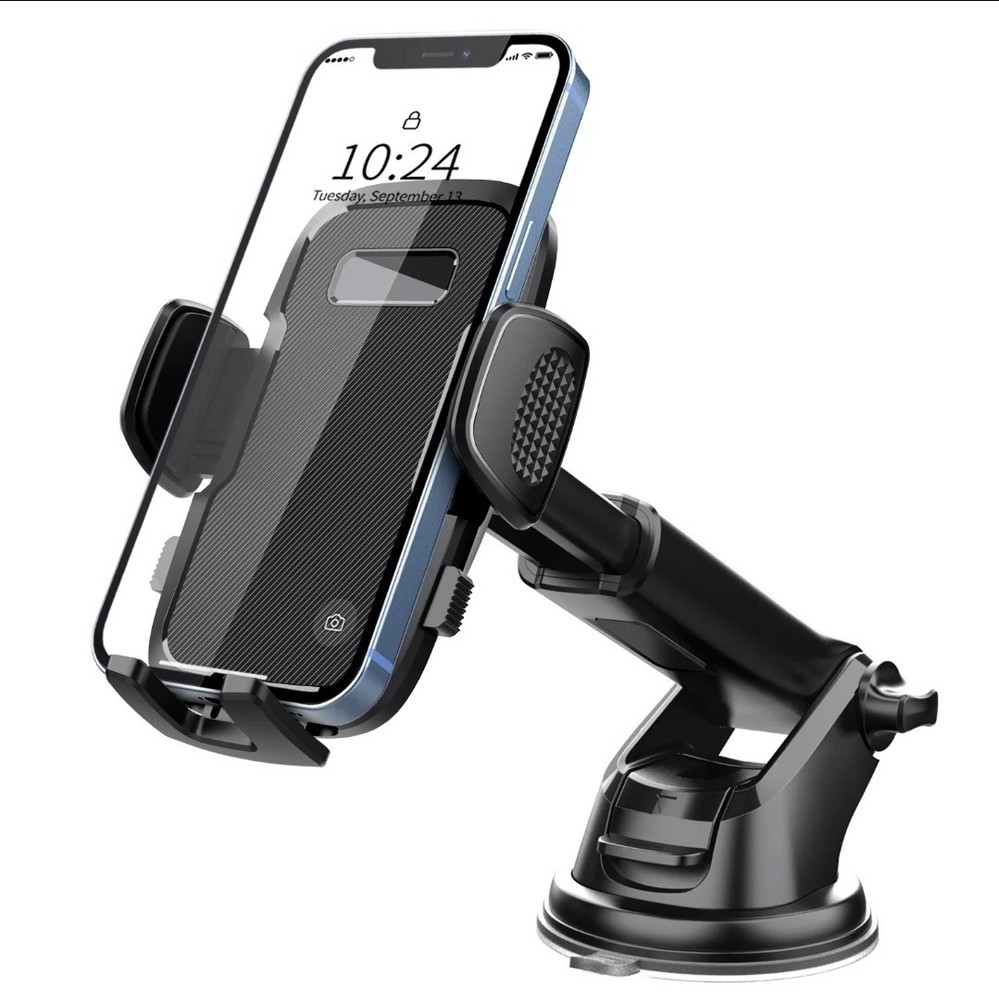 Car Phone Holder, Dashboard Windscreen Sturdy Suction Cup Mount, 360°Universal