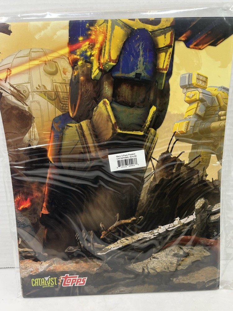Battletech Mercenaries Merc 3 Pack Poster Set - Kickstarter Posters NEW
