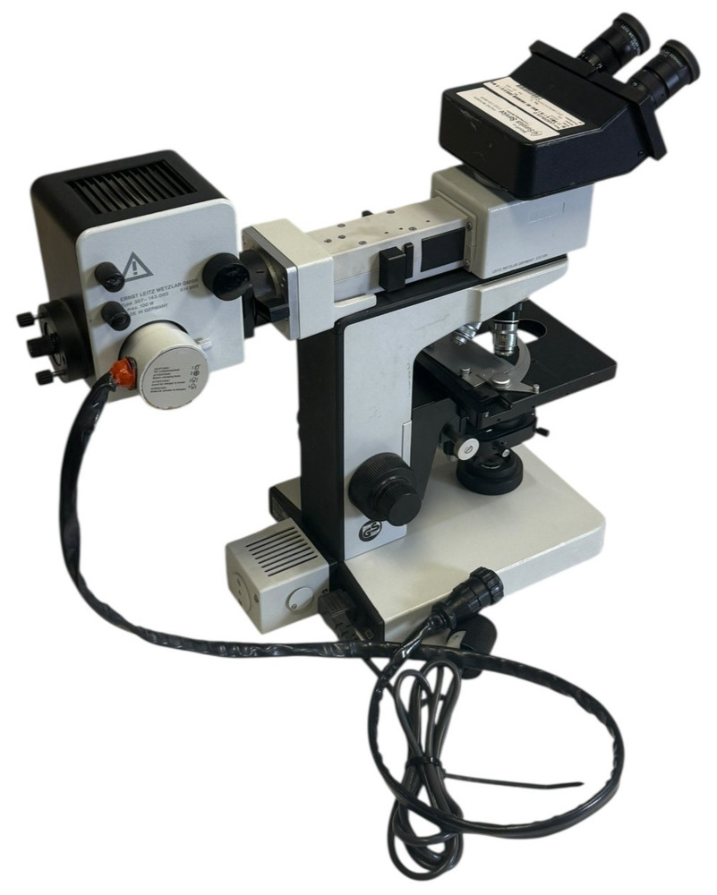 Leitz Laborlux D Microscope Trinocular Oil 50x DPlan Illuminator Germany