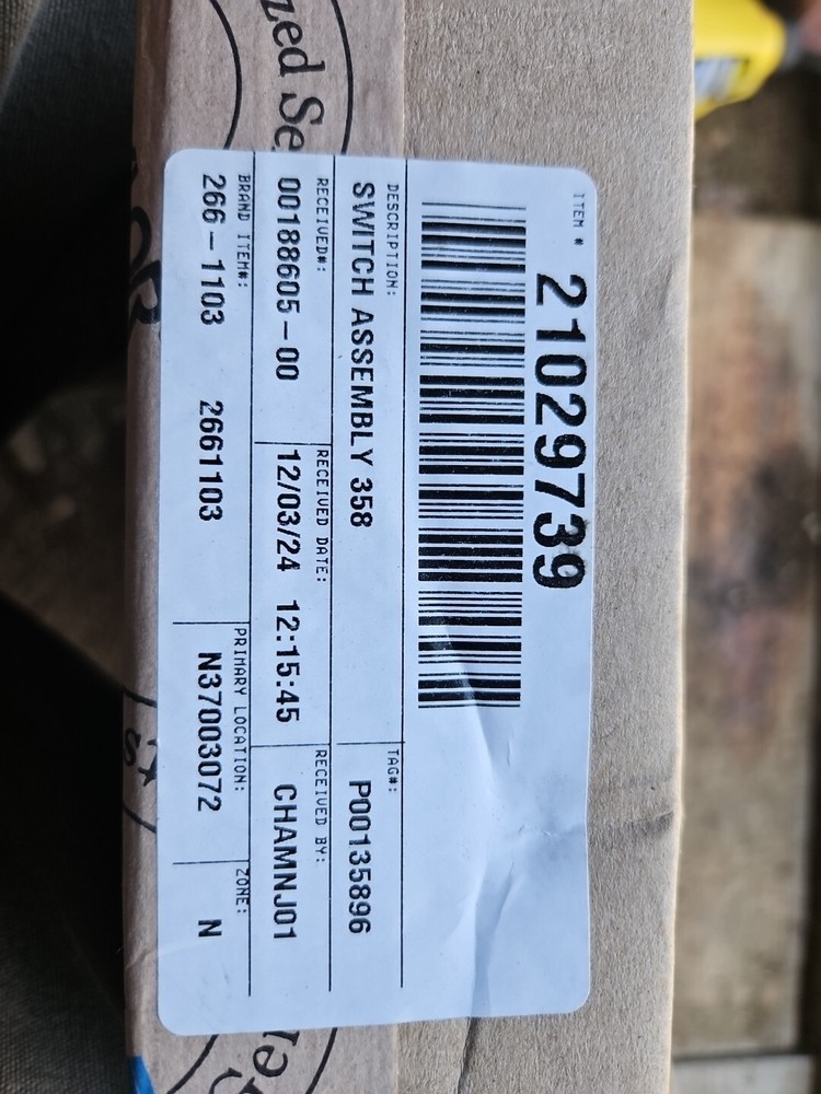 Allpoints 2661103 Switch Assembly 358 For Taylor Freezer