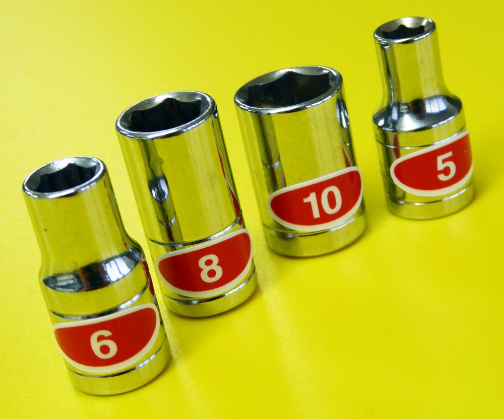 SOCKET SET IDENTIFICATION TOOL LABEL stickers METRIC, SAE,TORX DRIVE 3 sheets