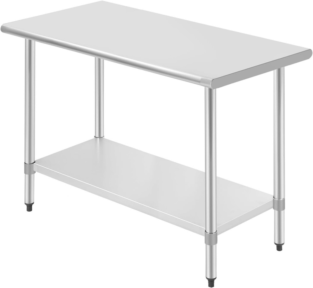 Work Table Stainless Steel Kitchen Work Table Adjustable Table Foot Prep Table