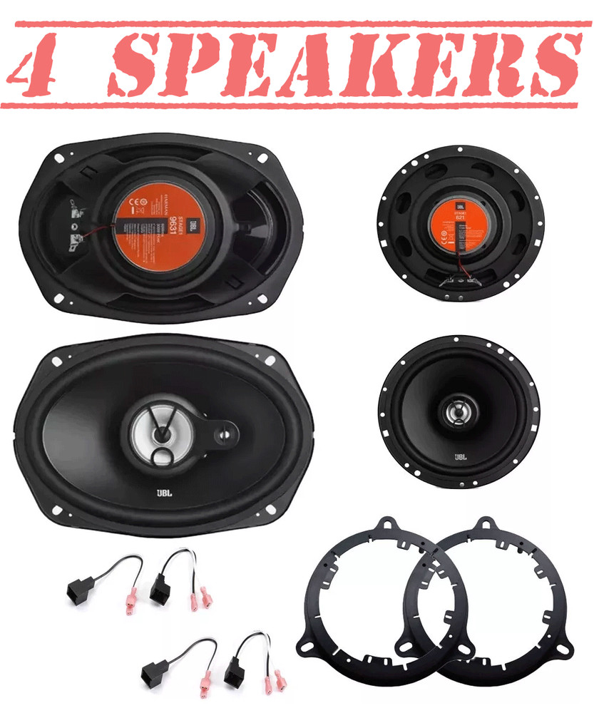 JBL Stage1 Front & Rear Door Speaker replacement for 2009-2014 Nissan Maxima