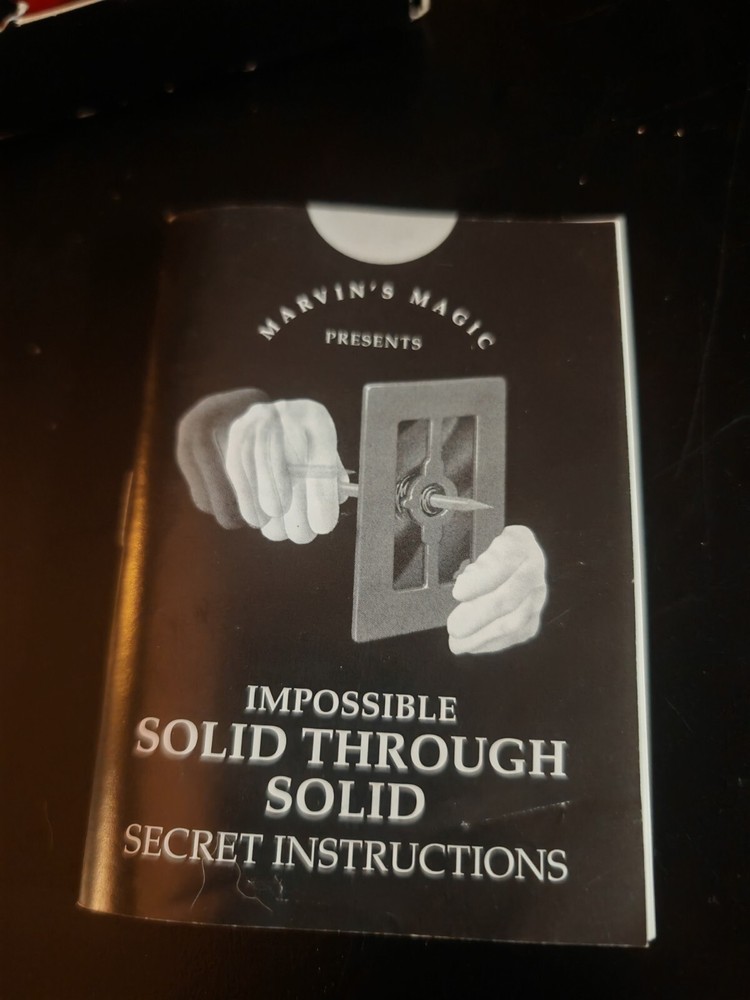 Marvins Magic Spooky Magic and Impossible Solid Through Solid FREE UK POSTAGE