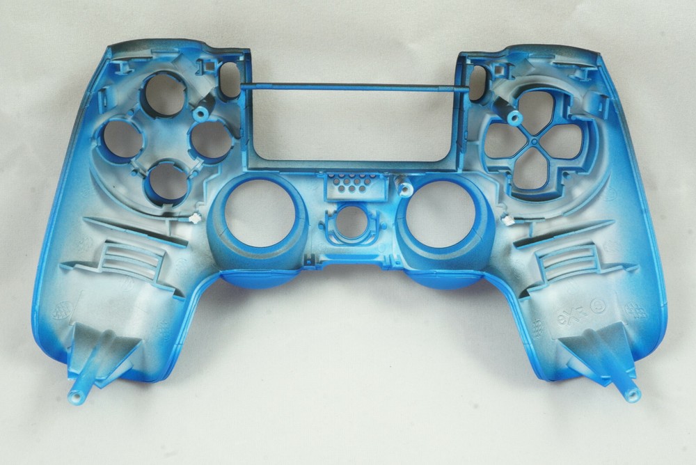 Blue Fade Soft Touch Front Face Shell For PS4 Controller - New - For current gen