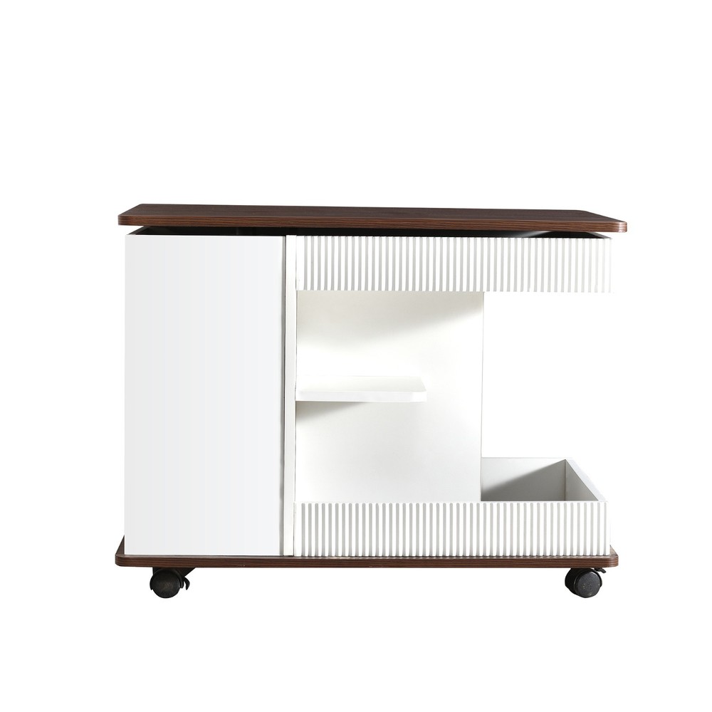 Modern multi-functional adjustable coffee table, wheels and height-adjustable