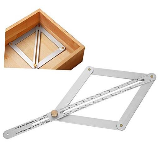 Corner Angle Finder, 4?Fold Multifunctional Angle Measuring Ruler, 0-170°