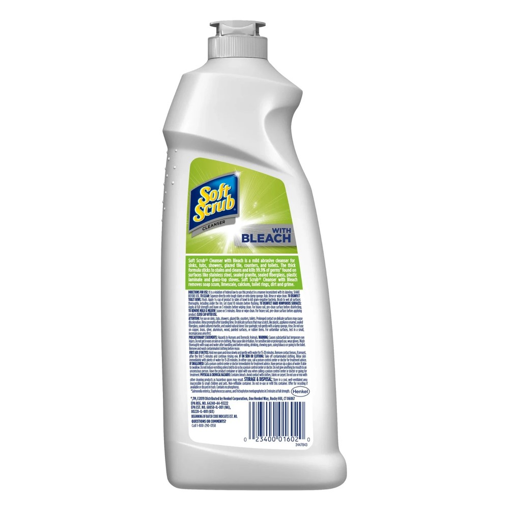 Soft Scrub with Bleach Cleaner 24 oz Bathroom & Kitchen Surface Cleaner