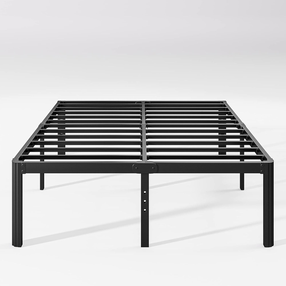 18in Heavy Duty Twin Bed Frame No Box Spring Needed Metal Platform Bed Frame