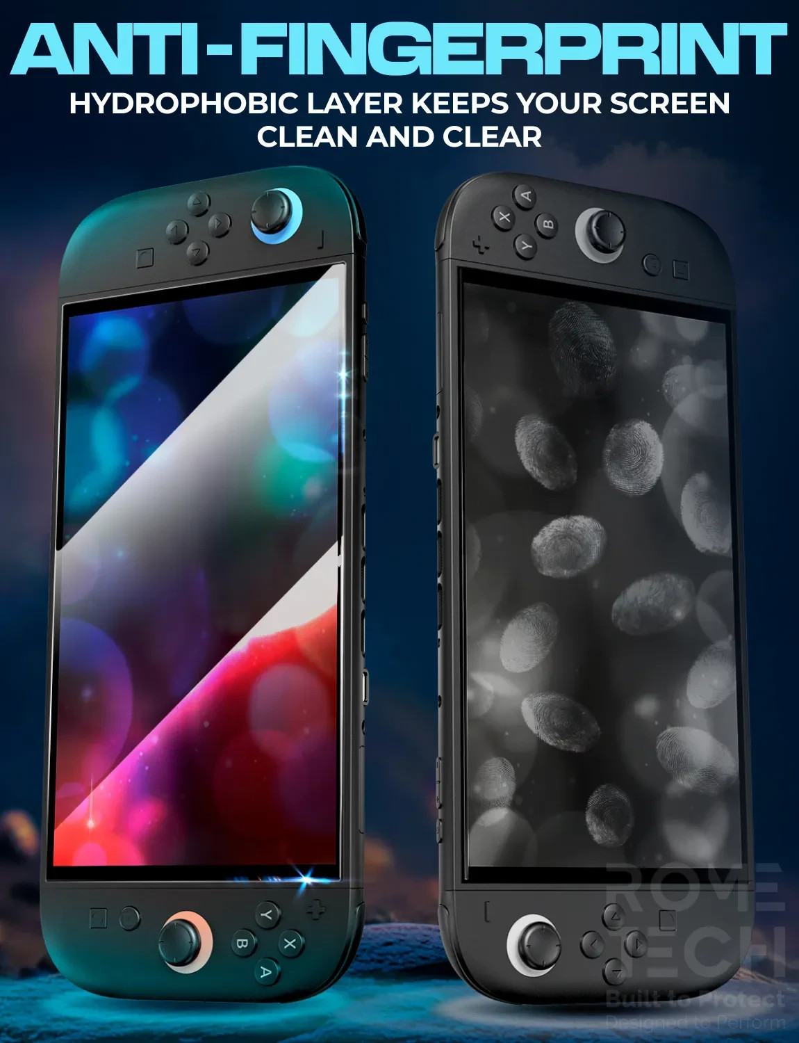 For Nintendo Switch 2 Tempered Glass Screen Protector With Plastic Frame