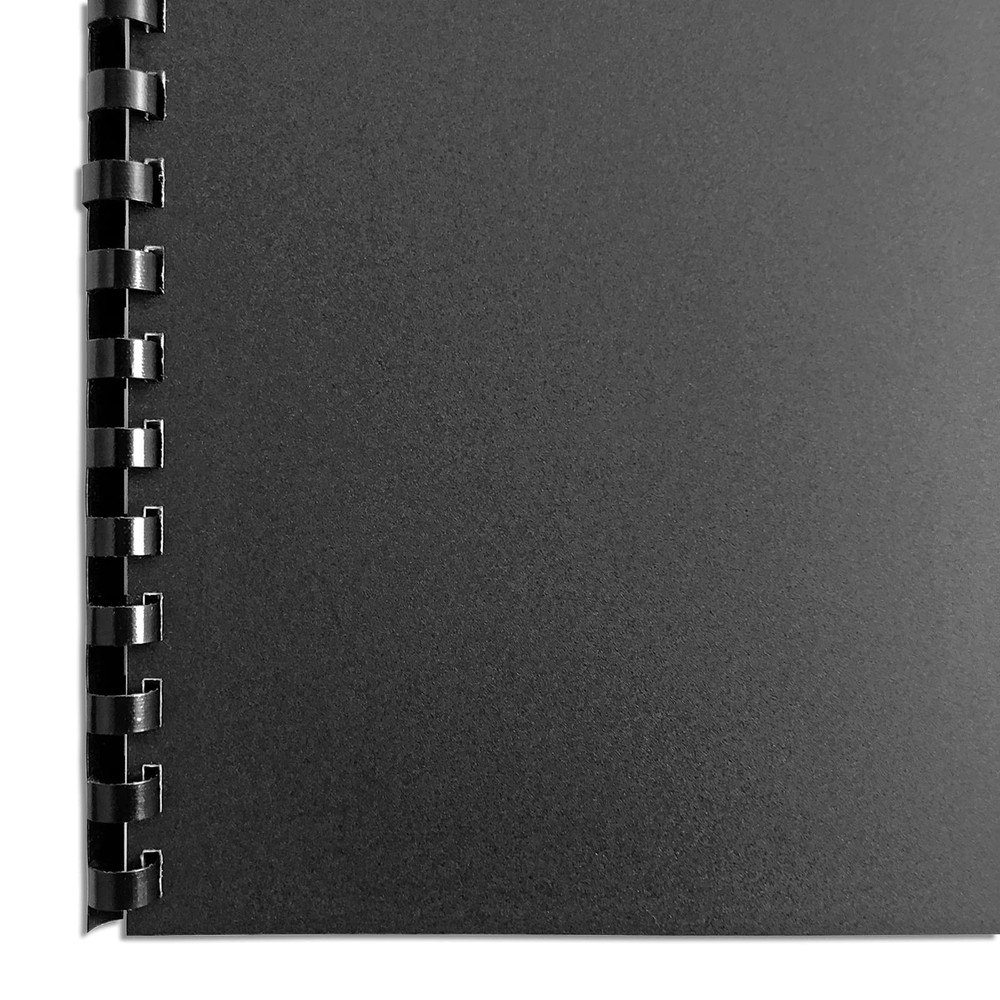 200-Pack 1/2-inch Black Plastic Binding Combs 19-Ring 90-Sheet Capacity