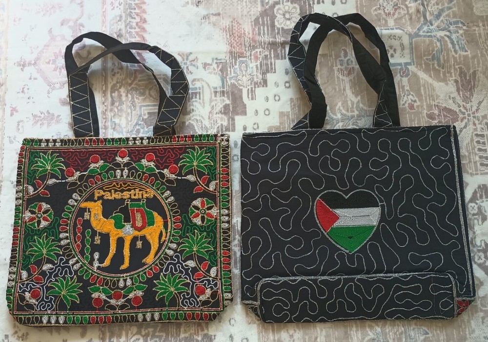 PALESTINE Shoulder Bag with Zipper #400PB حقيبة كتف فلسطين بسحاب