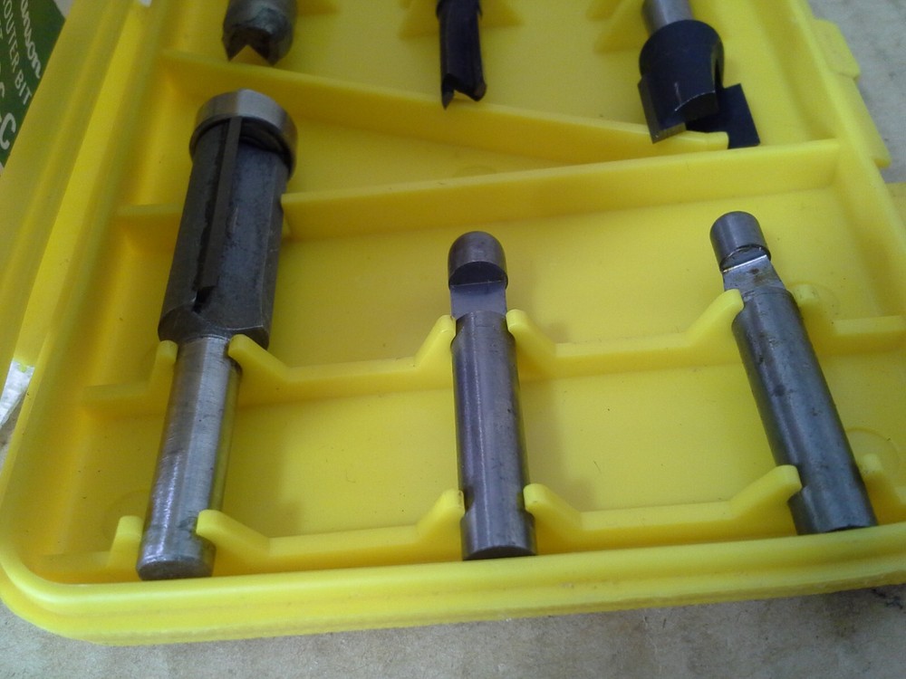 Hanson S6-C Router Bit Set 3pc-Hanson 3PC-Unbranded, VGC