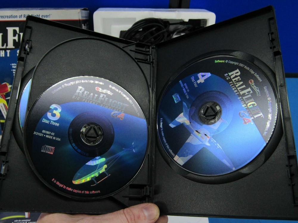 G4 RealFlight Real Flight RC Flight Simulator 4 SOFTWARE DISCS Sealed New