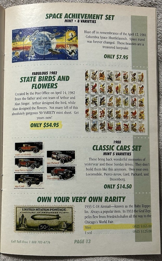 VINTAGE FALCON STAMP COMPANY 1996 CATALOG - 42 PAGES