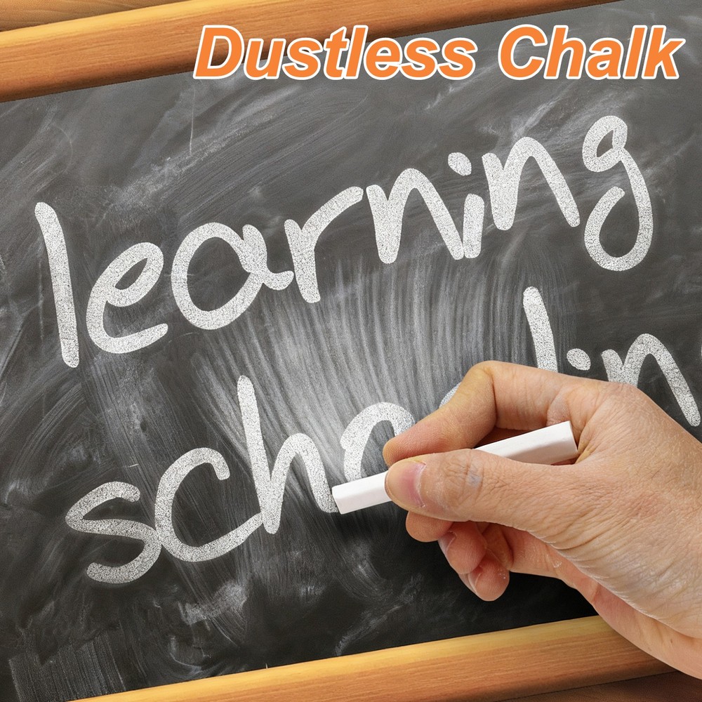 48 PCS Chalkboard Chalk, Dustless Chalk Small Bulk, Yellow