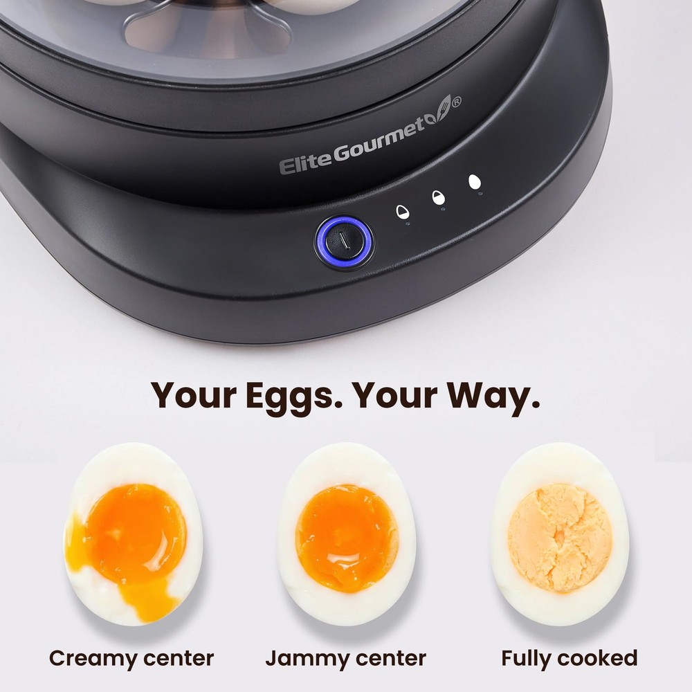 7-Egg Electric Egg Cooker with Voice Alerts – Soft, Medium & Hard-Boiled Eggs...