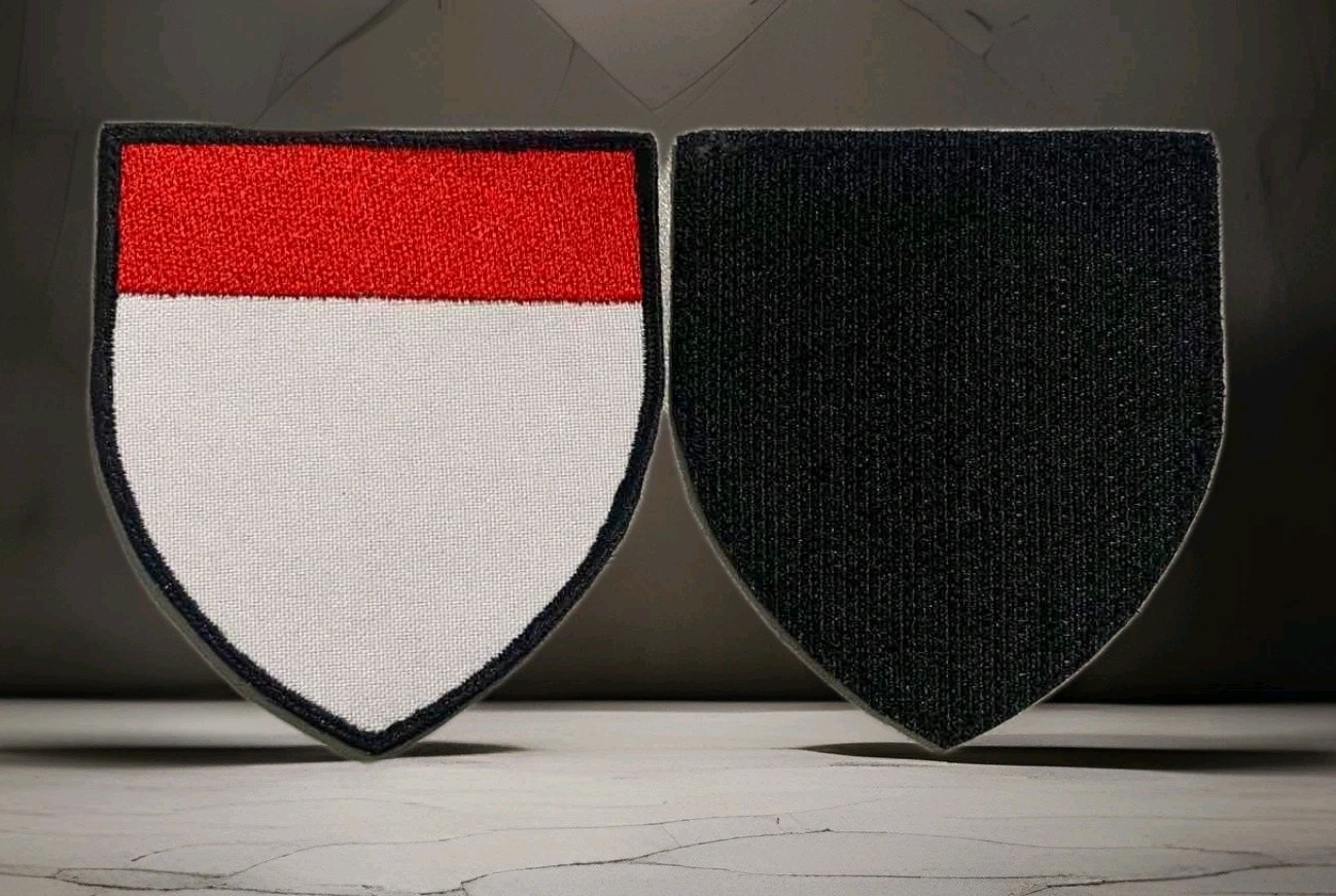 Chevron with the coat of arms of the Kingdom of Thessalonica. - Crusader state.