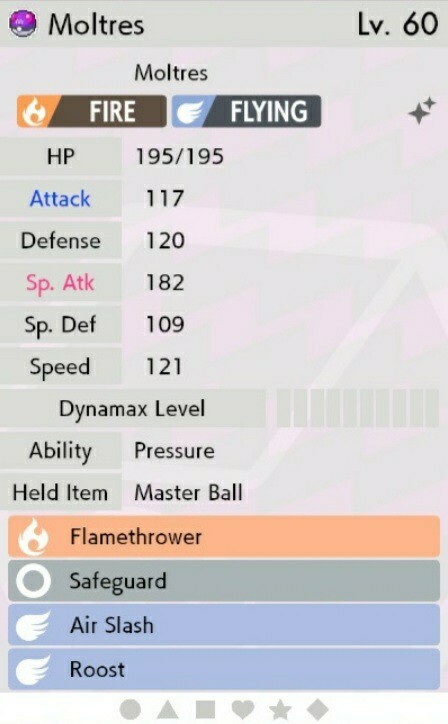 ✨Shiny✨ Moltres Original For Pokémon Sword & Shield