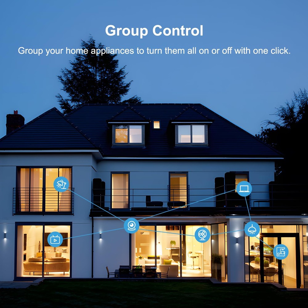 Smart Plug, WiFi Plugs Work with Alexa & Google Assistant, Smart Outlet with ...