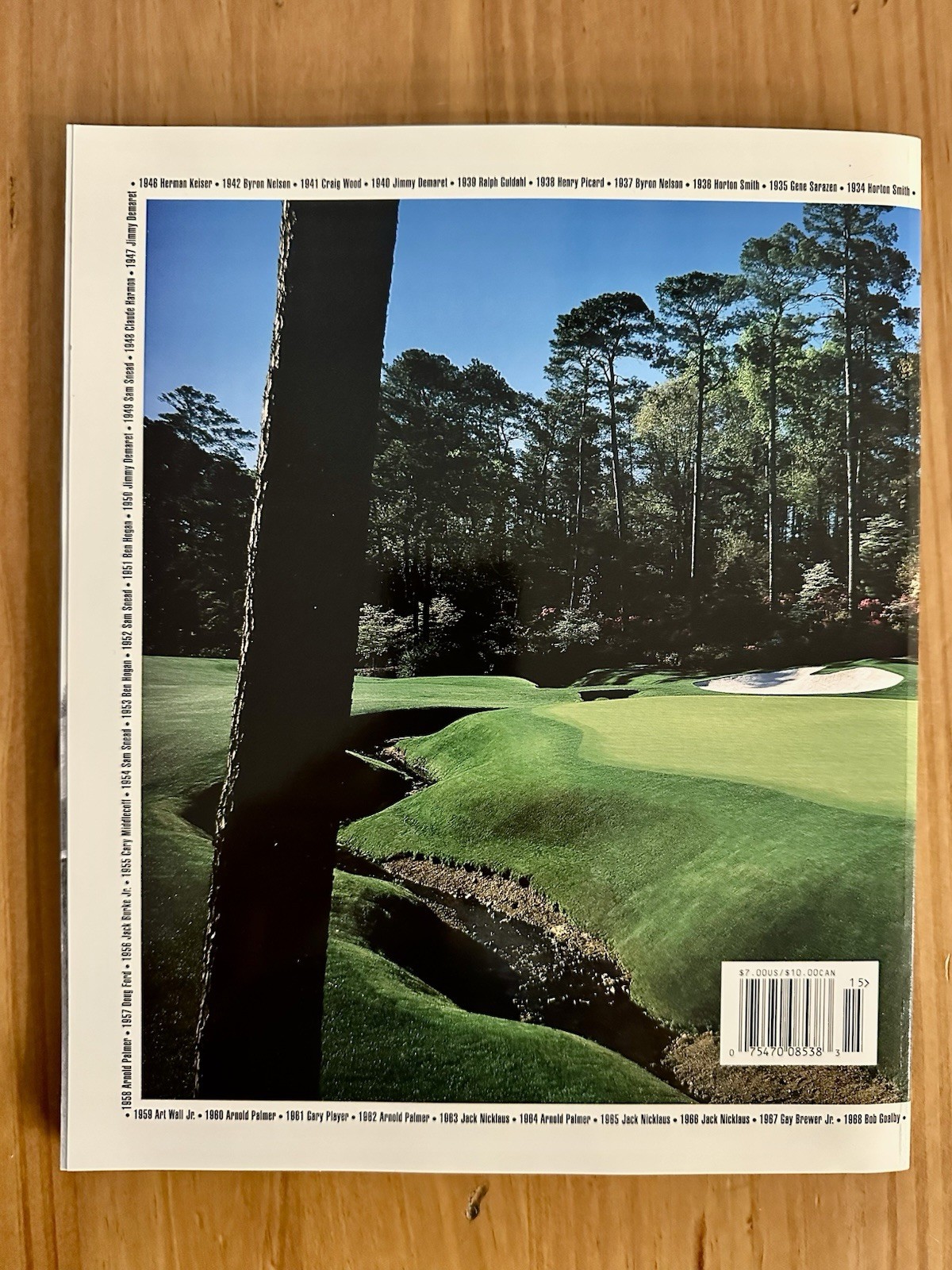 Vintage Golf 2001 Masters Official Augusta Program TIGER WOODS Champion New