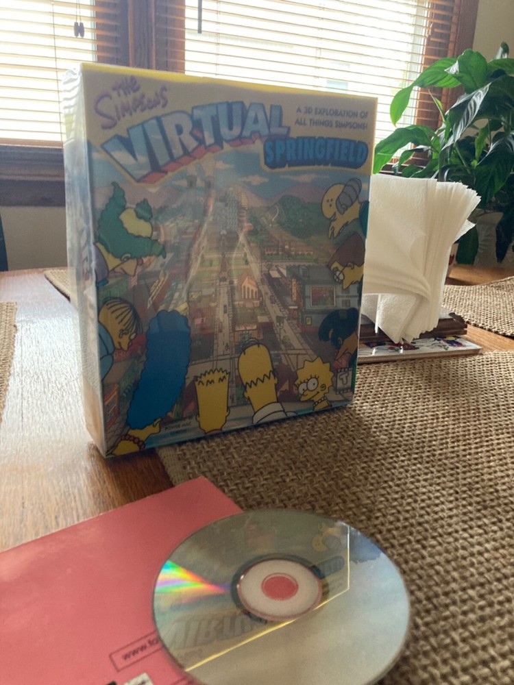 The Simpsons Virtual Springfield Computer game 1997 CD ROM