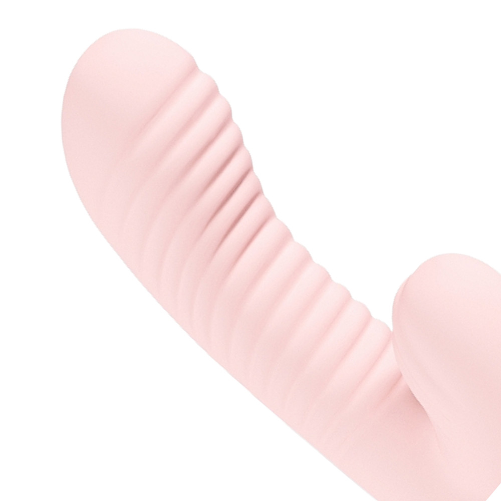 Ribbed Multi-Function Rabbit Vibrator G-spot Clitoris Silicone Stimulator