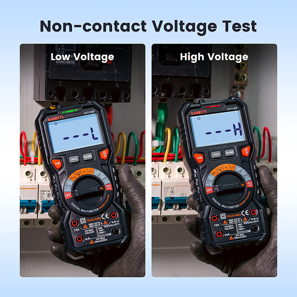 HT118E Digital Multimeter TRMS 20000 Counts with Higher Resolution Auto-Ranging