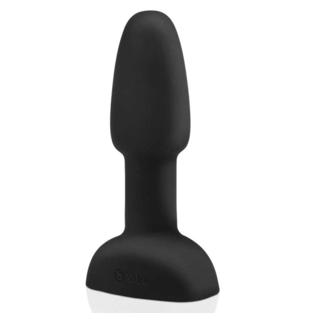 b Vibe Remote Control Rimming Plug Petite Small Vibrating Butt Plug- Black