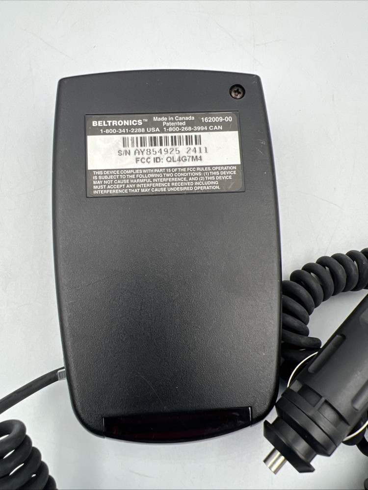 Beltronics Vector 940 Radar Detector with Power Cord