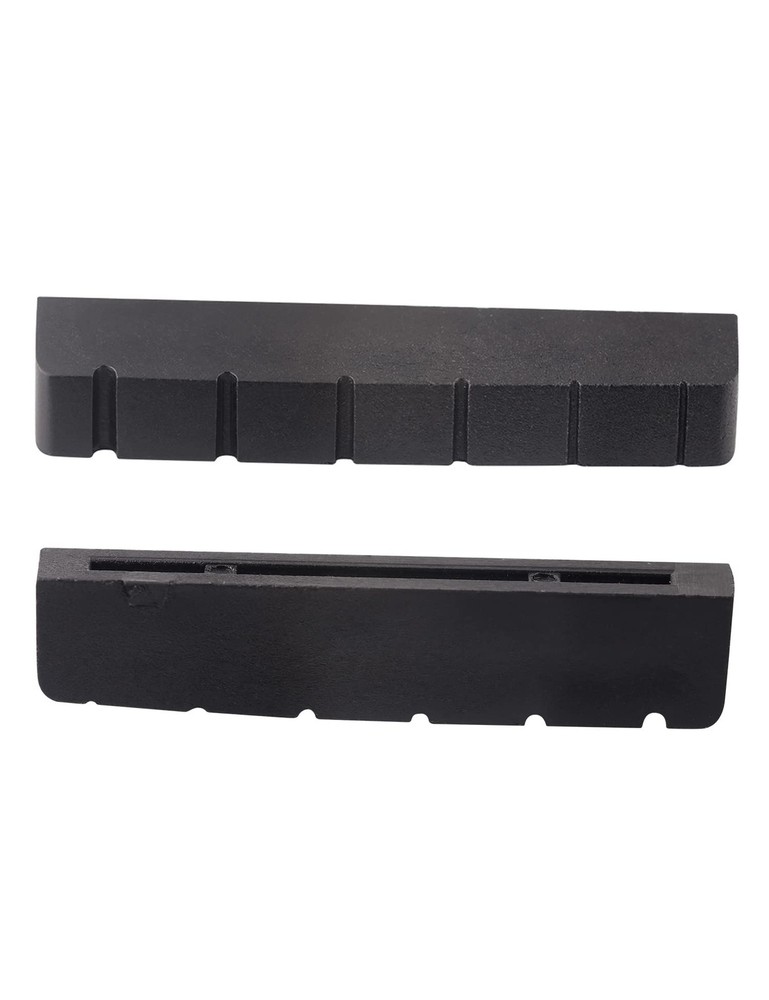 Metallor 6 String Graphite Guitar Nut Pre-Slotted Top Compatible Black