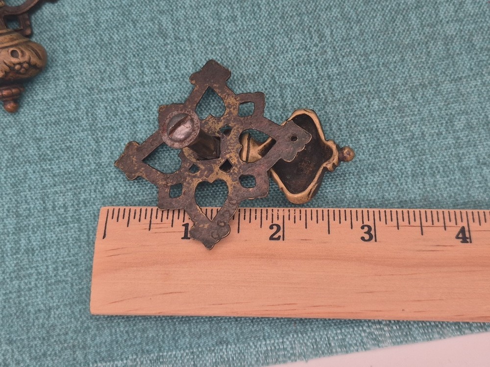 Antique Brass Hanging Drop Pulls Set of 2